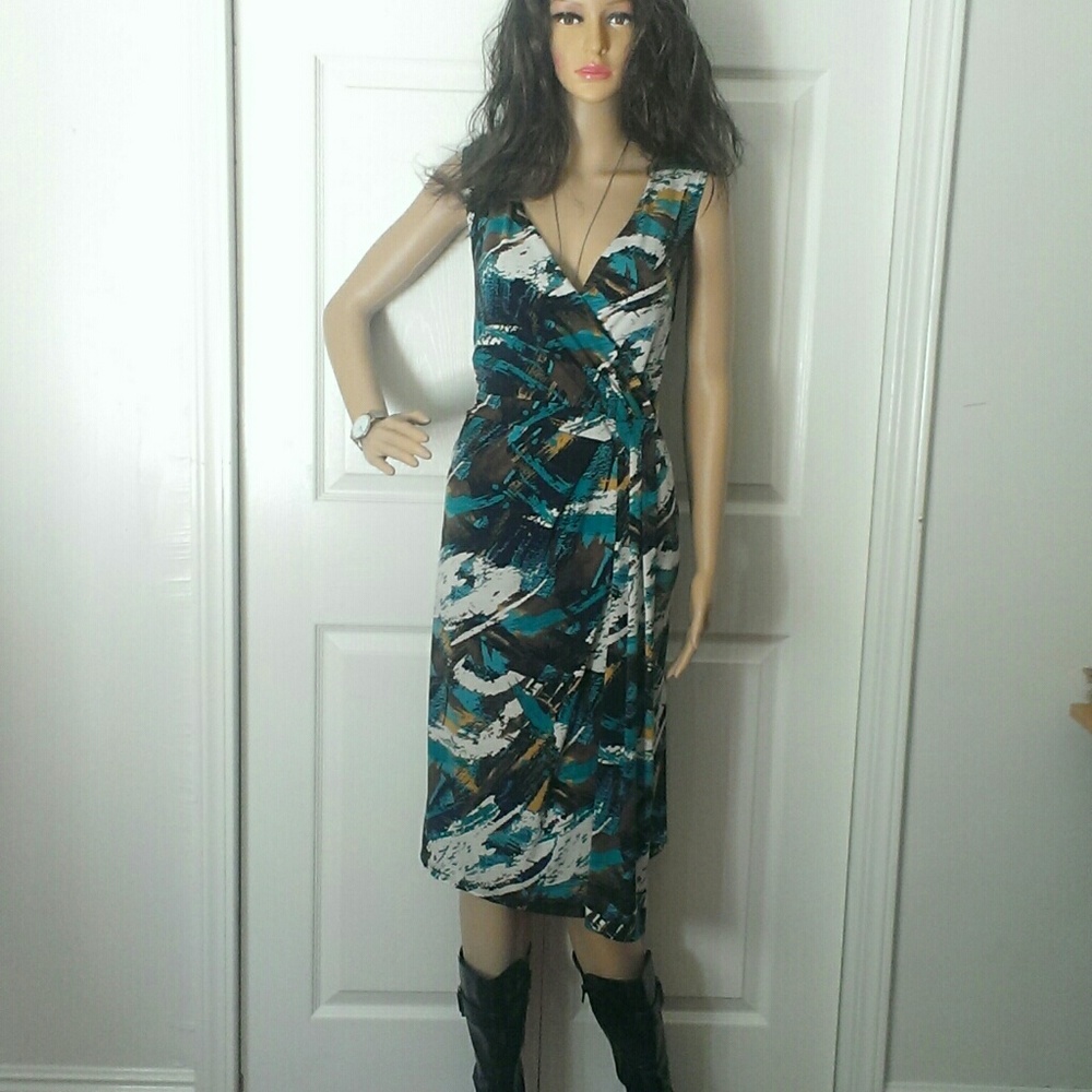 Multicolored Plus Size Dress